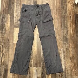 Prana Gray Convertible Pants